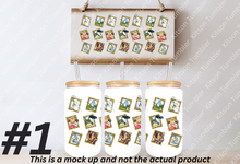 Load image into Gallery viewer, Studio Whimsical Forest Cat Anime 16oz Frosted Glass Cup/ Stainless Steel Can
