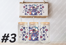 Load image into Gallery viewer, Studio Whimsical Forest Cat Anime 16oz Frosted Glass Cup/ Stainless Steel Can
