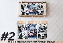 Load image into Gallery viewer, Curse Sorcerers 2 Anime Manga Panel 16oz Frosted Glass Cup/ Stainless Steel Can
