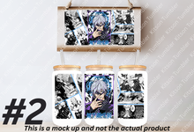 Load image into Gallery viewer, Curse Sorcerers 2 Anime Manga Panel 16oz Frosted Glass Cup/ Stainless Steel Can
