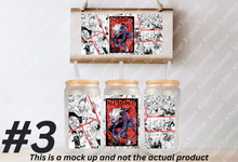Load image into Gallery viewer, Alien Yokai High Schooler Anime Manga Panel 16oz Frosted Glass Cup
