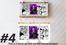 Load image into Gallery viewer, Curse Sorcerers 2 Anime Manga Panel 16oz Frosted Glass Cup/ Stainless Steel Can
