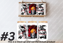 Load image into Gallery viewer, Soul Reaper Shinigami Anime Manga Panel 16oz Frosted Glass Cup / Stainless Steel Can
