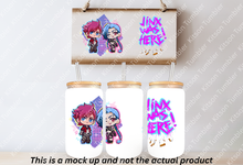 Load image into Gallery viewer, Jinx Game 16oz Frosted Glass Cup / Stainless Steel Can
