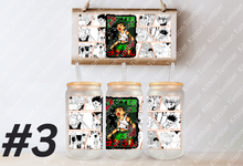 Load image into Gallery viewer, Hunter HXH Anime Manga 16oz Frosted Glass Cup/ Stainless Steel Can Panel
