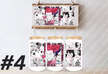 Load image into Gallery viewer, Hunter HXH Anime Manga 16oz Frosted Glass Cup/ Stainless Steel Can Panel
