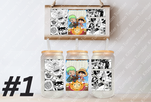 Load image into Gallery viewer, King of the Pirates Piece Anime Manga 16oz Frosted Glass Cup
