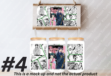 Load image into Gallery viewer, Apothecary Mao Jin Anime Manga Panel 16oz Frosted Glass Cup/ Stainless Steel Cup

