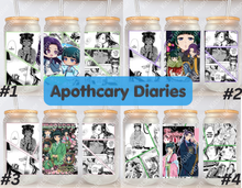 Load image into Gallery viewer, Apothecary Mao Jin Anime Manga 16oz Frosted Glass Cup
