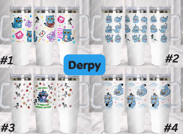 KPDH Derpy Tiger  40oz Tumbler