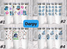 Load image into Gallery viewer, KPDH Derpy Tiger  40oz Tumbler
