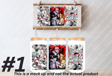 Load image into Gallery viewer, Chainsaw Devil Hunter Anime Manga 16oz Frosted Glass Cup / Stainless Steel Can Panel

