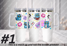 Load image into Gallery viewer, KPDH Derpy Tiger  40oz Tumbler
