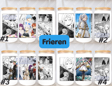 Load image into Gallery viewer, Sorcery Journey Elf Hero Anime Manga Panel 16oz Frosted Glass Cup / Stainless Steel Can
