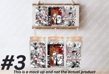 Load image into Gallery viewer, Chainsaw Devil Hunter Anime Manga 16oz Frosted Glass Cup / Stainless Steel Can Panel

