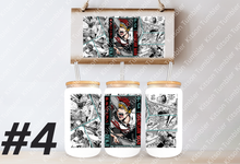 Load image into Gallery viewer, Chainsaw Devil Hunter Anime Manga 16oz Frosted Glass Cup / Stainless Steel Can Panel
