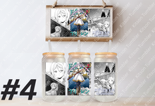 Load image into Gallery viewer, Sorcery Journey Elf Hero Anime Manga Panel 16oz Frosted Glass Cup / Stainless Steel Can
