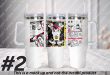 Load image into Gallery viewer, Alien Yokai High Schooler Anime Manga Panel 40oz Tumbler
