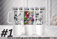 Load image into Gallery viewer, Alien Yokai High Schooler Anime Manga Panel 40oz Tumbler
