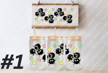 Load image into Gallery viewer, Studio Soote Dust Ball Fuzzy Anime 16oz Frosted Glass Cup / Stainless Steel Can
