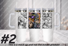 Load image into Gallery viewer, Jo jo Journey Anime Manga Panel 40oz Tumbler
