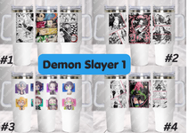 Load image into Gallery viewer, Slayer Breathing Style Anime Manga Panel 40oz Tumbler
