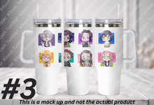 Load image into Gallery viewer, Slayer Breathing Style Anime Manga Panel 40oz Tumbler
