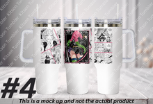 Load image into Gallery viewer, Slayer Breathing Style Anime Manga Panel 40oz Tumbler

