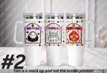 Load image into Gallery viewer, Studio Whimsical Forest Cat Anime Manga Panel 40oz Tumbler
