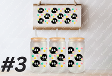 Load image into Gallery viewer, Studio Soote Dust Ball Fuzzy Anime 16oz Frosted Glass Cup / Stainless Steel Can
