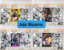 Load image into Gallery viewer, Jo jo Journey Anime Manga Panel 16oz Frosted Glass Cup
