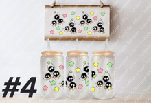 Load image into Gallery viewer, Studio Soote Dust Ball Fuzzy Anime 16oz Frosted Glass Cup / Stainless Steel Can
