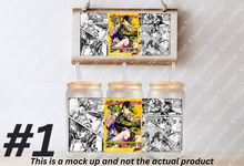 Load image into Gallery viewer, Jo jo Journey Anime Manga Panel 16oz Frosted Glass Cup
