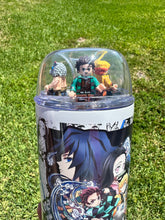 Load image into Gallery viewer, Slayer Breathing Style Anime Manga Panel 22oz Dome Lid Trinket Tumbler
