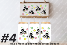 Load image into Gallery viewer, Studio Soote Dust Ball Fuzzy Anime 16oz Frosted Glass Cup / Stainless Steel Can
