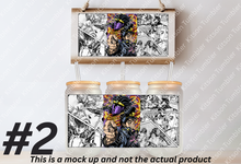Load image into Gallery viewer, Jo jo Journey Anime Manga Panel 16oz Frosted Glass Cup
