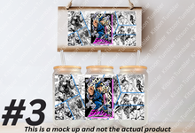 Load image into Gallery viewer, Jo jo Journey Anime Manga Panel 16oz Frosted Glass Cup
