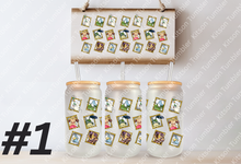 Load image into Gallery viewer, Studio Whimsical Forest Cat Anime 16oz Frosted Glass Cup/ Stainless Steel Can
