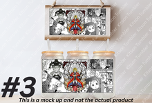 Load image into Gallery viewer, FMA Alchemist Anime Manga Panel 16oz Frosted Glass Cup / Stainless Steel Can
