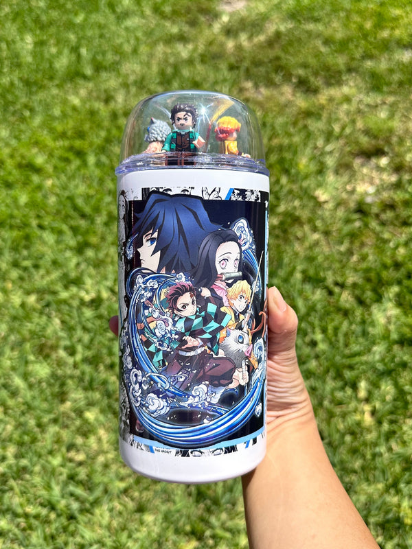 Slayer Breathing Style Anime Manga Panel 22oz Dome Lid Trinket Tumbler