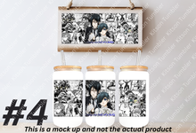 Load image into Gallery viewer, Black Butler Sebas / Ciel Anime Manga Panel 16oz Frosted Glass Cup/ Stainless Steel Can
