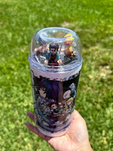 Load image into Gallery viewer, Slayer Breathing Style Anime Manga Panel 22oz Dome Lid Trinket Tumbler
