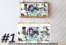 Load image into Gallery viewer, Apothecary Mao Jin Anime Manga Panel 16oz Frosted Glass Cup/ Stainless Steel Cup
