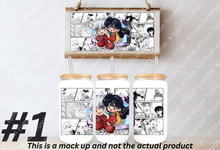 Load image into Gallery viewer, Inyu Dog Demon Boy Anime Manga Panel 16oz Frosted Glass Cup/ Stainless Steel Can
