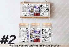 Load image into Gallery viewer, Inyu Dog Demon Boy Anime Manga Panel 16oz Frosted Glass Cup/ Stainless Steel Can
