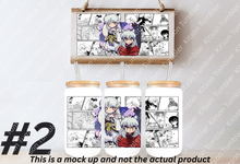 Load image into Gallery viewer, Inyu Dog Demon Boy Anime Manga Panel 16oz Frosted Glass Cup/ Stainless Steel Can
