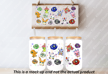 Load image into Gallery viewer, Digi Monster Anime 16oz Frosted Glass Cup/ Stainless Steel Can
