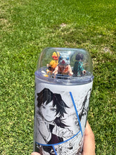 Load image into Gallery viewer, Slayer Breathing Style Anime Manga Panel 22oz Dome Lid Trinket Tumbler

