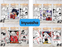 Load image into Gallery viewer, Inyu Dog Demon Boy Anime Manga Panel 16oz Frosted Glass Cup/ Stainless Steel Can
