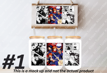 Load image into Gallery viewer, Curse Sorcerers 1 Anime Manga Panel 16oz Frosted Glass Cup / Stainless Steel
